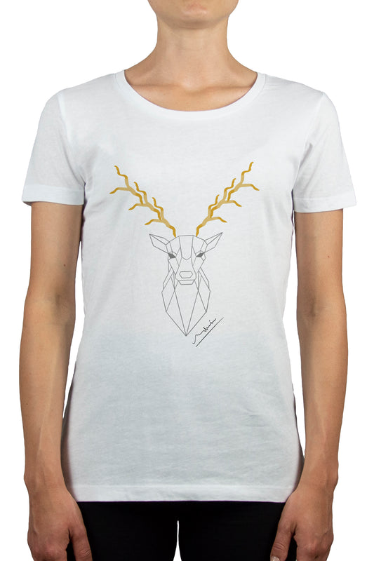 Women's Crew Neck T-Shirt | My Tee Inspiration | Antlers