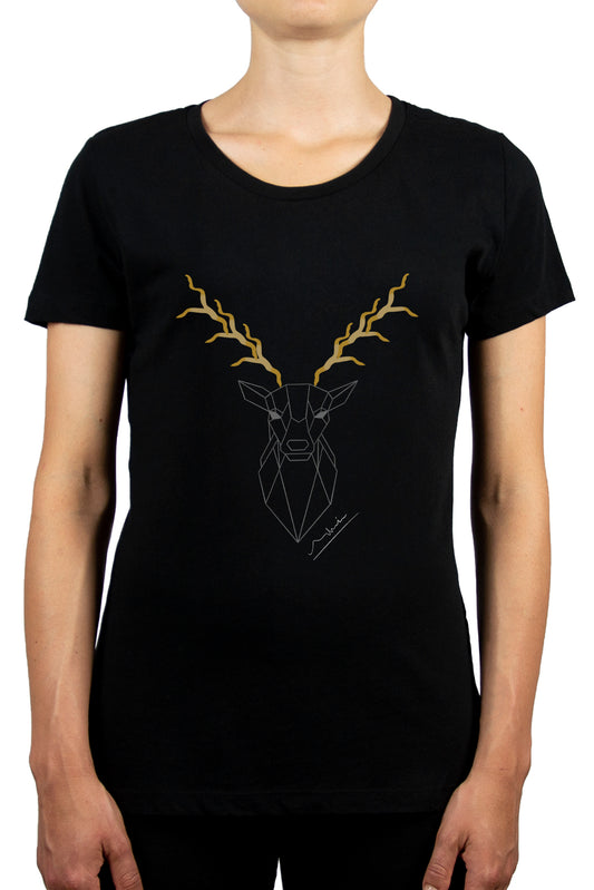Women's Crew Neck T-Shirt | My Tee Inspiration | Antlers