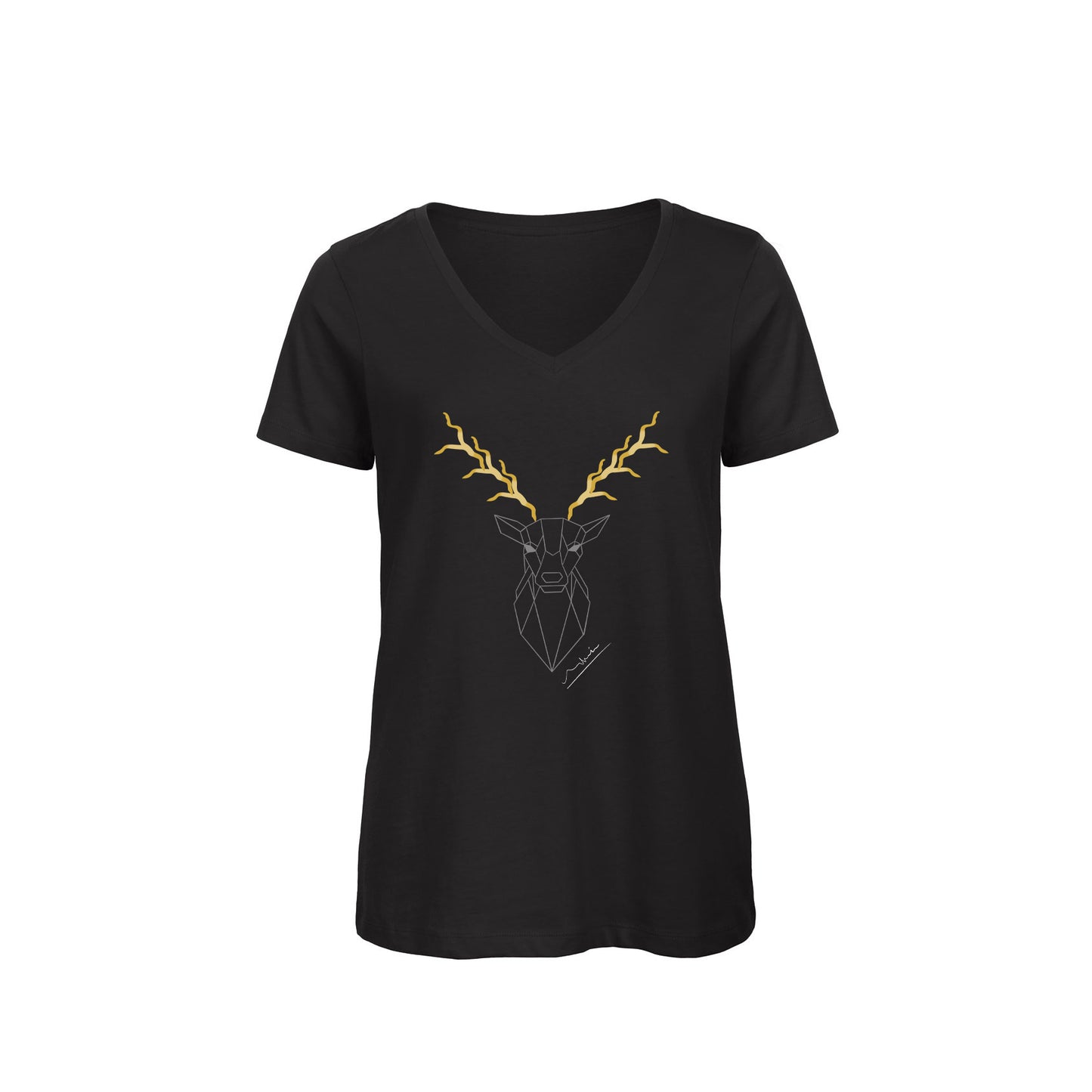 Women's V-neck T-Shirt | My Tee Inspiration | Antlers