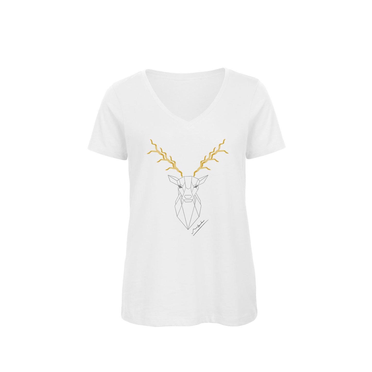 Women's V-neck T-Shirt | My Tee Inspiration | Antlers