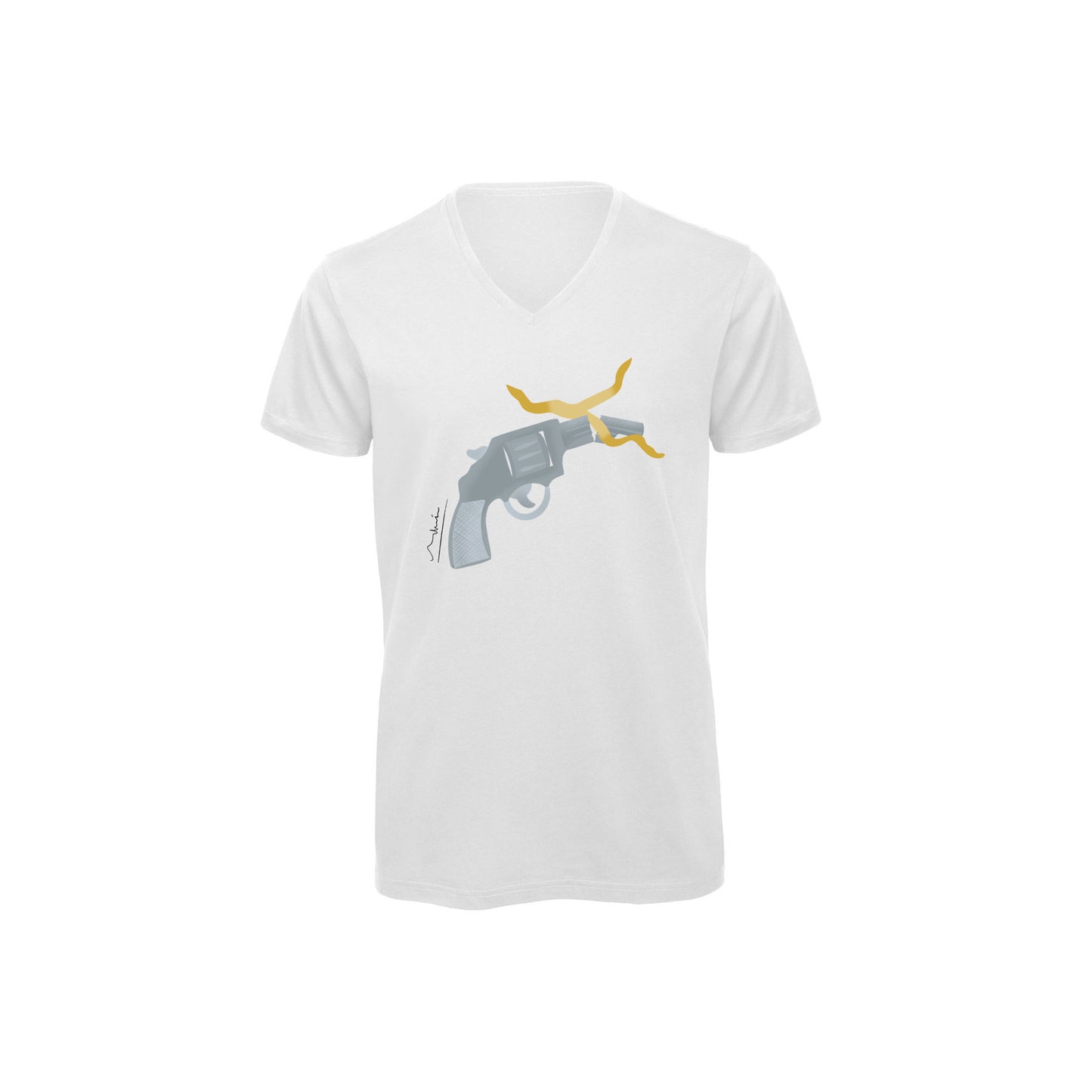 Men's V-neck T-Shirt | My Tee Inspiration | No Weapons