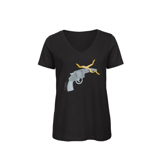Women's V-neck T-Shirt | My Tee Inspiration | No Weapons