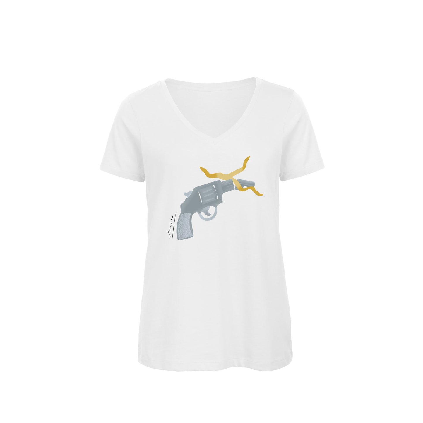 Women's V-neck T-Shirt | My Tee Inspiration | No Weapons
