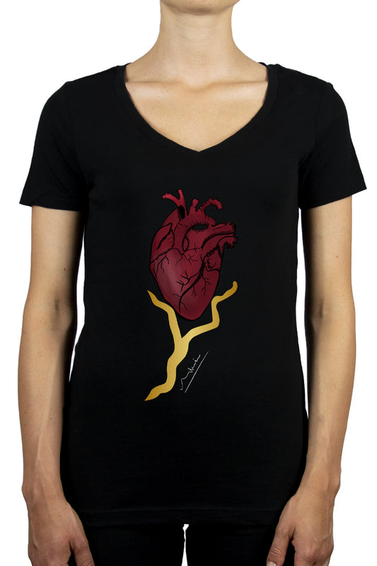 Women's V-neck T-Shirt | My Tee Inspiration | The Heart of LC