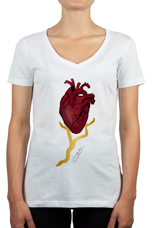 Women's V-neck T-Shirt | My Tee Inspiration | The Heart of LC